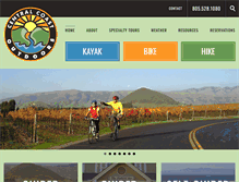 Tablet Screenshot of californiabicycletour.com